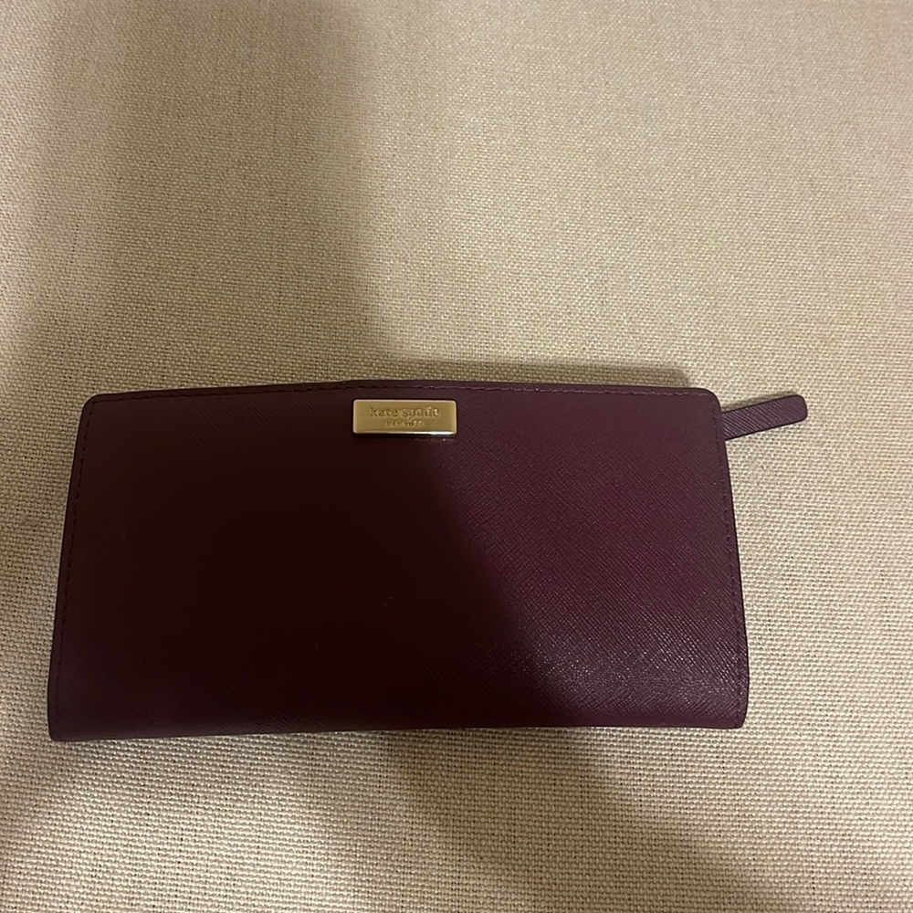 Kate Spade Wallet- Dark Purple/Maroon Color